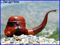 Stormtrooper Helmet Briar Wood Tobacco Pipe Bust M-075d by Oguz Simsek