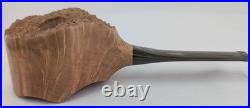 Straight Grain Pot Shaped Briar Smoking Pipe withEbonite Stem by Whitaker Werks