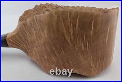 Straight Grain Pot Shaped Briar Smoking Pipe withEbonite Stem by Whitaker Werks