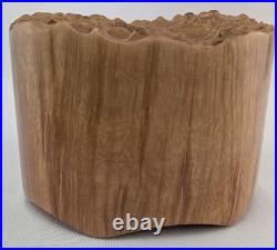 Straight Grain Pot Shaped Briar Smoking Pipe withEbonite Stem by Whitaker Werks