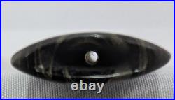 Straight Grain Pot Shaped Briar Smoking Pipe withEbonite Stem by Whitaker Werks