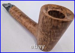 Stubby Dublin Smoking Briar Pipe withAcrylic Stem Beveled Rim by Whitaker Werks