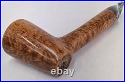 Stubby Dublin Smoking Briar Pipe withAcrylic Stem Beveled Rim by Whitaker Werks