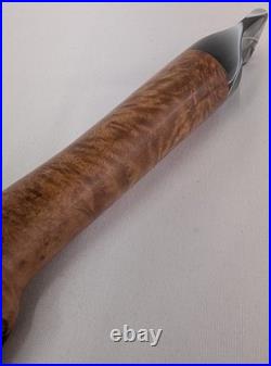 Stubby Dublin Smoking Briar Pipe withAcrylic Stem Beveled Rim by Whitaker Werks