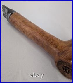 Stubby Dublin Smoking Briar Pipe withAcrylic Stem Beveled Rim by Whitaker Werks