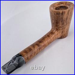Stubby Dublin Smoking Briar Pipe withAcrylic Stem Beveled Rim by Whitaker Werks