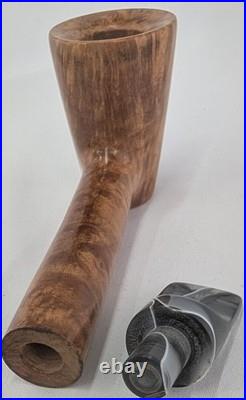 Stubby Dublin Smoking Briar Pipe withAcrylic Stem Beveled Rim by Whitaker Werks