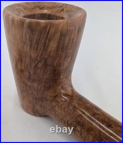 Stubby Dublin Smoking Briar Pipe withAcrylic Stem Beveled Rim by Whitaker Werks