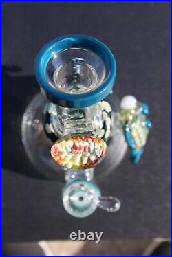 TATTOO Hookah Water Pipe Smoking Bong Glass 11'' Bubbler Waterpipe tobacco pipe