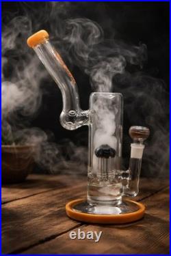 TOB Mr. Green Fancy 8-Leg Mushroom Cap Perc Recycler Yellow Free shipping