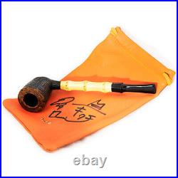 TSUGE IKEBANA PIPE Asami Kikuchi 046-22-F with autographed pouch Tobacco Smoking