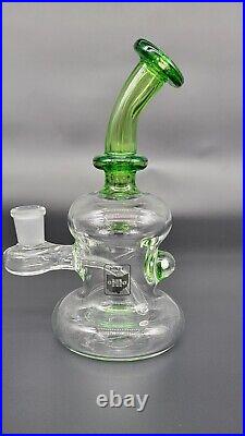 Tedrow Glass Water Pipe Opal 14mm Tobacco Pipe Handmade Colorful Thick Heavy USA