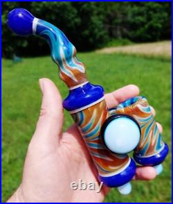 The Beach Linework Glass Cavalier Pipe