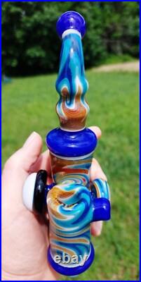 The Beach Linework Glass Cavalier Pipe