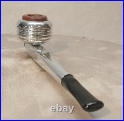 Thoro-Kleen Aluminum Radiator Tobacco Pipe WithUnsmoked Briar Bowl & New Stem