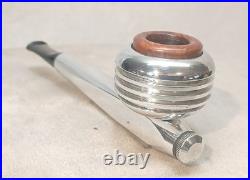 Thoro-Kleen Aluminum Radiator Tobacco Pipe WithUnsmoked Briar Bowl & New Stem