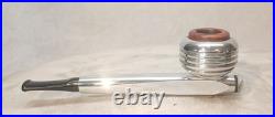 Thoro-Kleen Aluminum Radiator Tobacco Pipe WithUnsmoked Briar Bowl & New Stem