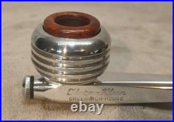 Thoro-Kleen Aluminum Radiator Tobacco Pipe WithUnsmoked Briar Bowl & New Stem
