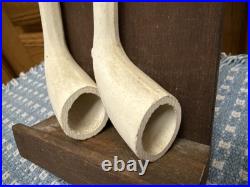 Tobacco Clay Tavern pipe shelf smoking White colonial Pottery Wood 16