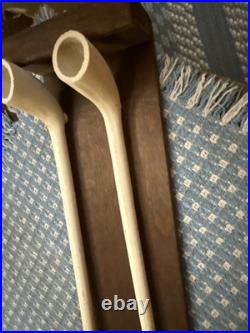 Tobacco Clay Tavern pipe shelf smoking White colonial Pottery Wood 16