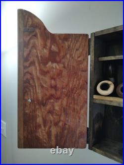 Tobacco Pipe Cabinet Wall Mount New And Reclaimed Wood. 8 Pipe, Tobacco Shelf