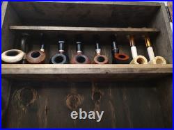 Tobacco Pipe Cabinet Wall Mount New And Reclaimed Wood. 8 Pipe, Tobacco Shelf