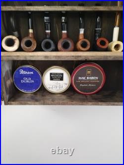 Tobacco Pipe Cabinet Wall Mount New And Reclaimed Wood. 8 Pipe, Tobacco Shelf