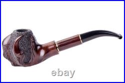 - Tobacco Pipe, Hand Carved, Fits 9mm Filter, Collectable Series, Comes with - Tobacco Pipe, Hand Carved, Fits 9mm Filter, Collectable Series, Comes with