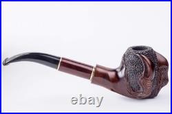 - Tobacco Pipe, Hand Carved, Fits 9mm Filter, Collectable Series, Comes with
