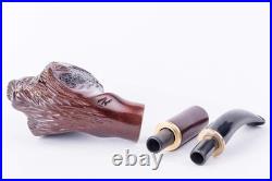 - Tobacco Pipe, Hand Carved, Fits 9mm Filter, Collectable Series, Comes with