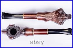 - Tobacco Pipe, Hand Carved, Fits 9mm Filter, Collectable Series, Comes with