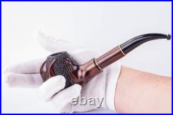 - Tobacco Pipe, Hand Carved, Fits 9mm Filter, Collectable Series, Comes with