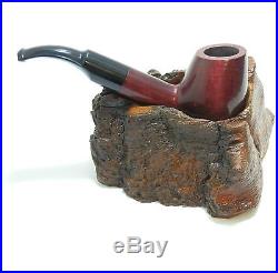 Tobacco Pipe Stand Hand Made from Natural Wood with Bark For Single Pipe