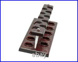 Tobacco Pipe Stand for 10 Smoking Bowls Wooden Rack Holder made by KAFpipes