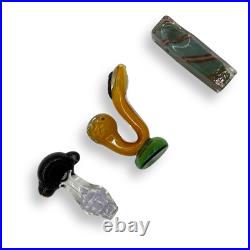 Tobacco Smoking Glass Pipe Wholesale, Bulk Lot, 10pcs, 5-6 inches