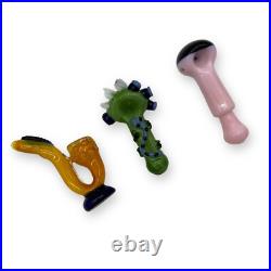 Tobacco Smoking Glass Pipe Wholesale, Bulk Lot, 10pcs, 5-6 inches