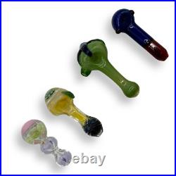 Tobacco Smoking Glass Pipe Wholesale, Bulk Lot, 10pcs, 5-6 inches