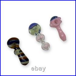 Tobacco Smoking Glass Pipe Wholesale, Bulk Lot, 10pcs, 5-6 inches