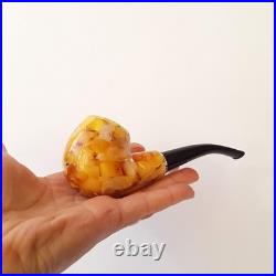 Tobacco Smoking PIPE, Baltic amber PIPE, gemstone smoking accessories Mens gift