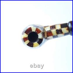 Tobacco Smoking PIPE, Baltic amber and wood PIPE, gemstone smoking accessories