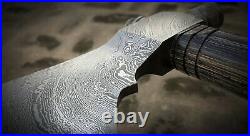 Tobacco Smoking Pipe Tomahawk Damascus Steel Functional Axe Hatchet Hand Forged
