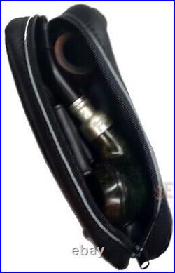 Tobacco Smokng Pipe Pouch Tools Tobacco Pipe Zipper Closure 3 Pocket