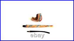 Tobacco pipe, Long smoking pipe, Handcrafted Wooden pipe 12 for smoking tobacco