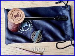 Tom Eltang Brown Sandblasted Poker Basic Series Tobacco Pipe Denmark New