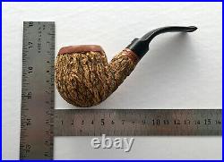 Tom Spanu Cork Wrapped Briar Tobacco Pipe Unsmoked Italian