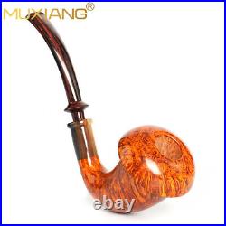 Traditional Gourd Sherlock Holmes Style Pipe Classic Briar Wooden Tobacco Pipe