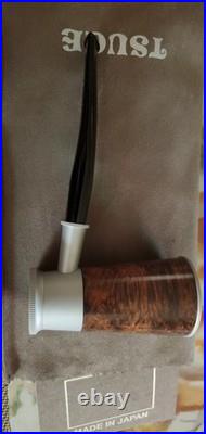Tsuge Spider Churchill Smoking Pipe Wood Color