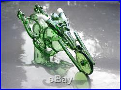 UNIQUE 9 INCH Motorcycle TOBACCO Smoking Pipe Herb Bowl Glass Pipes Hand Blown
