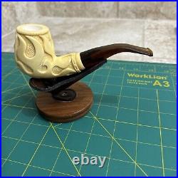 U. S. Army Meerschaum Tobacco Pipe Brand New Flames Incredible