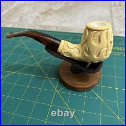 U. S. Army Meerschaum Tobacco Pipe Brand New Flames Incredible